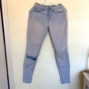 Soft white wash jeans